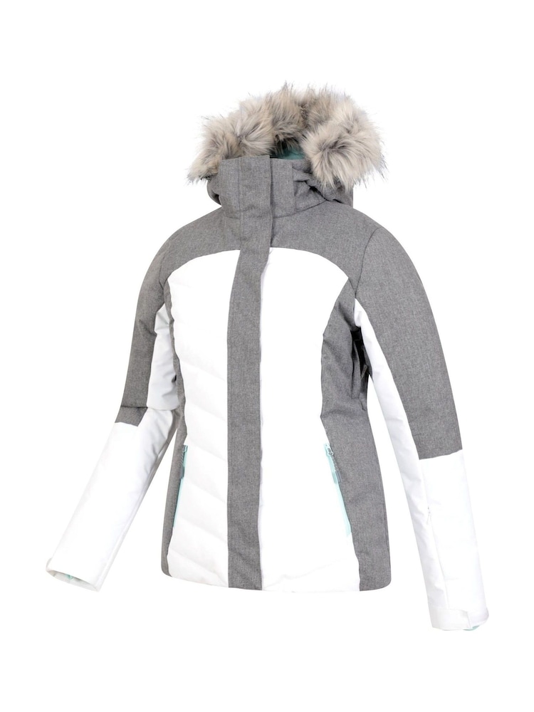 Mountain Warehouse White Pyrenees II Womens Water Resistant Padded Snow Ski Jacket - Image 4 of 4 Mountain Warehouse White Pyrenees II Womens Water Resistant Padded Snow Ski Jacket - Image 4 of 4