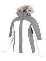 Valkoinen - Mountain Warehouse Pyrenees II Womens vettä hylkivä Pehmustettu Snow Ski Takki - Kuva 5 / 5