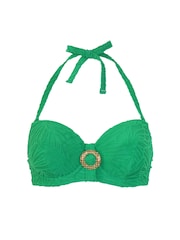 Pour Moi Green Strapless Ibiza Bikini Top - Image 3 of 4