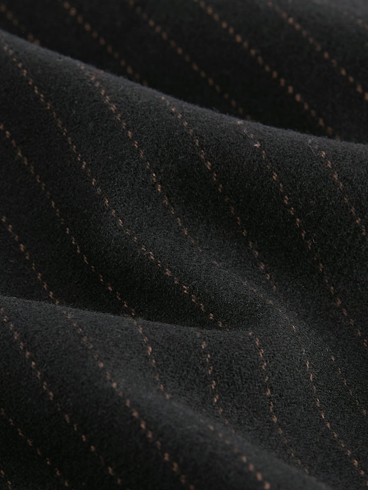 Black Premium Wool Blend Wide Leg Trousers - Image 6 of 6