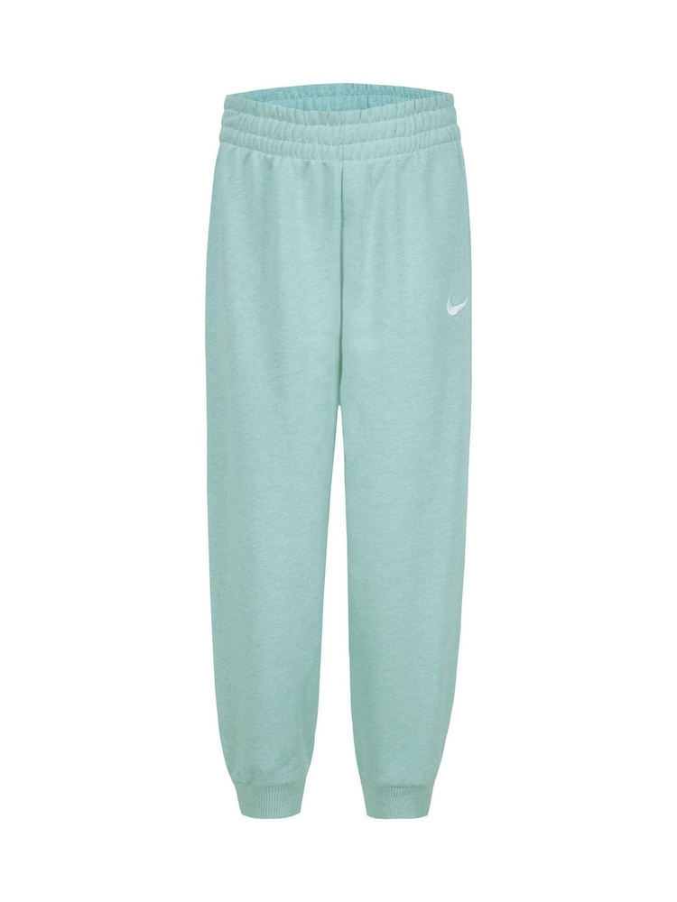 Nike Green Little Kids Essential Marl Crew Tracksuit Set - Image 3 of 5