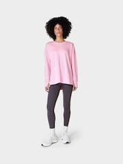 Sweaty Betty Chalk Pink After Class Longline Sweatshirt - Image 4 of 7