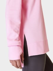 Sweaty Betty Chalk Pink After Class Longline Sweatshirt - Image 7 of 7