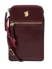 Conkca Bambino Leather Cross-Body Phone Bag - Image 4 of 9