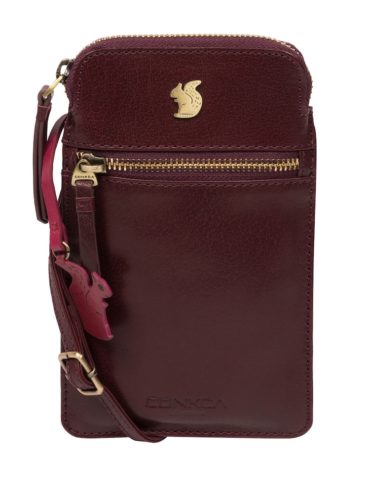Conkca Bambino Leather Cross-Body Phone Bag - Image 4 of 9