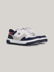 Bílé šněrovací nízké tenisky Tommy Hilfiger - Image 1 of 5