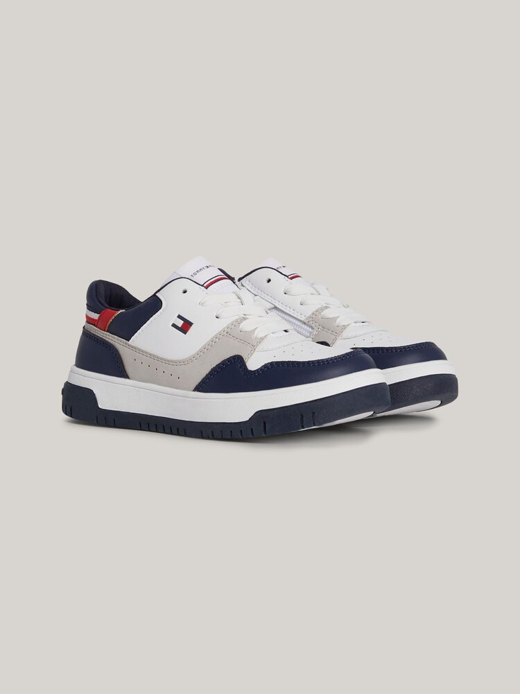 Bílé šněrovací nízké tenisky Tommy Hilfiger - Image 1 of 5