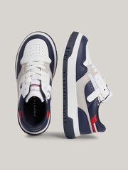 Bílé šněrovací nízké tenisky Tommy Hilfiger - Image 4 of 5