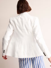 Boden White Marylebone 100% Linen Blazer - Image 2 of 6