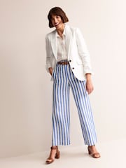 Boden White Marylebone 100% Linen Blazer - Image 3 of 6
