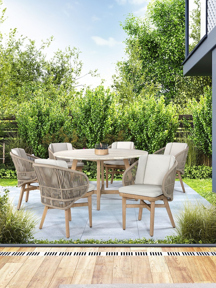 Kettler Natural Bali Garden 6 Seater Dining Set - Image 1 of 4