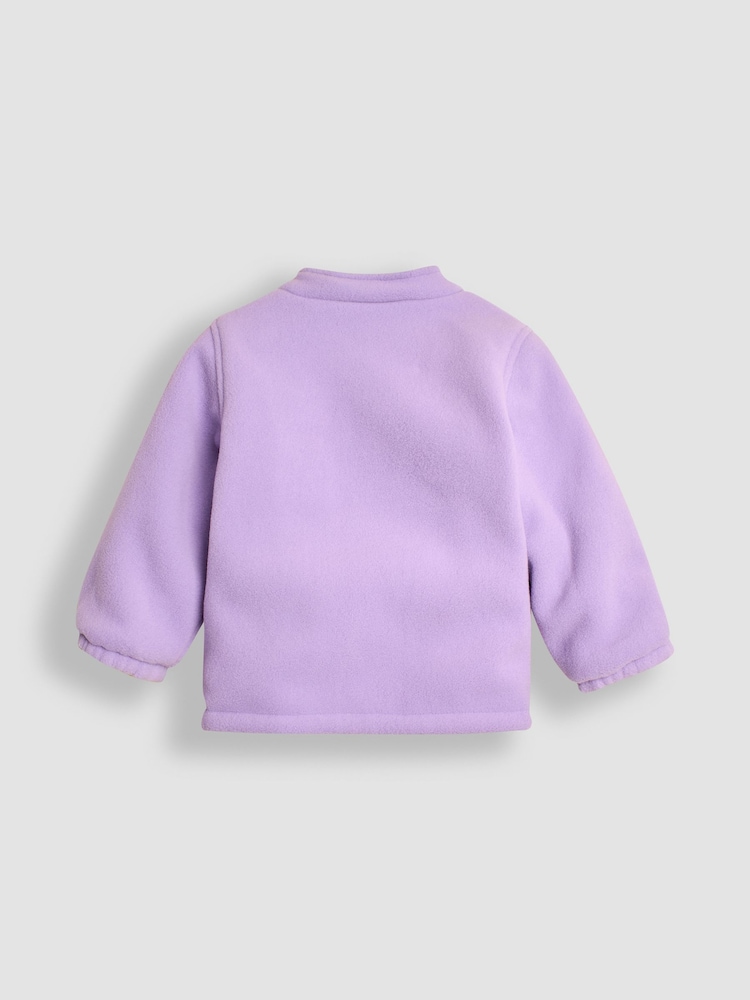 JoJo Maman Bébé Lilac Fairy 4-In-1 Polarfleece Jacket - Image 9 of 11