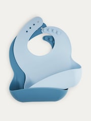 modra - KIDLY silikonski BIBS 2 paket - Slika 1 iz 3