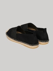 Superdry Black Canvas Espadrille Shoes - Image 3 of 6