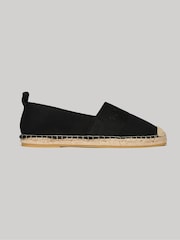 Superdry Black Canvas Espadrille Shoes - Image 4 of 6