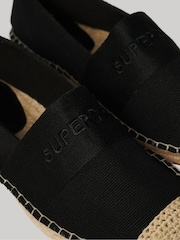 Superdry Black Canvas Espadrille Shoes - Image 6 of 6