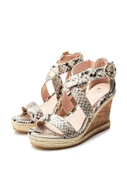 Moda In Pelle Crossover Strap Wedge Sandal - Image 2 of 4