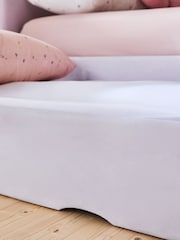 Opulent Velvet Lilac Purple Kids Matson Trundle Upholstered Bed - Image 7 of 10