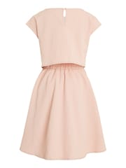 Calvin Klein Pink Fit And Flare Seersucke Dress - Image 5 of 6
