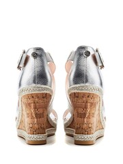 Moda In Pelle Crossover Strap Wedge Sandal - Image 3 of 4