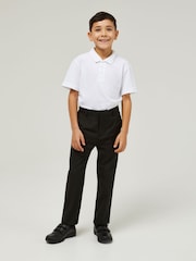 Trutex Junior Boys Regular Fit Charcoal School Trousers - Image 1 of 5