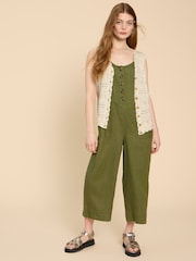 White Stuff Natural Pippa 100% Cotton Waistcoat - Image 5 of 9