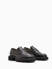 AllSaints Black Lola Loafers - Image 2 of 5
