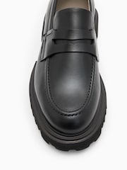 AllSaints Black Lola Loafers - Image 4 of 5