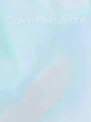 Calvin Klein Blue Tie Dye Woven Strap Top - Image 6 of 6
