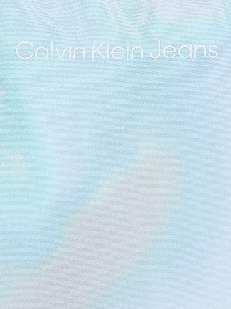 Calvin Klein Blue Tie Dye Woven Strap Top - Image 6 of 6
