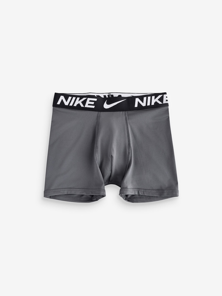 Nike Black/Grey Essential Micro Boxer Briefs 3 Pack - Image 3 of 4