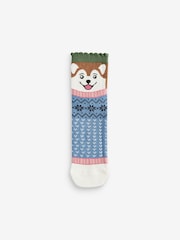 Dogs in Jumpers Christmas Pattern Ankle Socks 4 Pack - Image 4 of 7