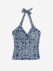 M&Co Tile Print Halter Tankini - Imagen 5 de 7