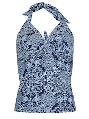 M&Co Tile Print Halter Tankini - Imagen 6 de 7