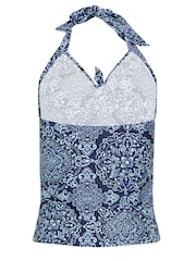 M&Co Tile Print Halter Tankini - Imagen 7 de 7