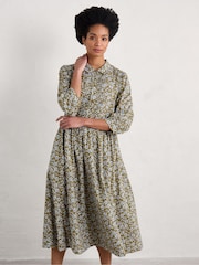 Seasalt Cornwall Multi Petite Long Sleeve True Letter Dress - Image 1 of 5