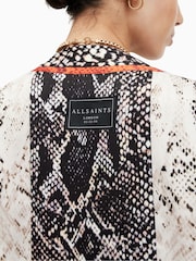 AllSaints Black Casa Waimea Kimono - Image 4 of 7