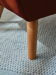Soft Velvet Rust Brown Wilson II Highback Grande Armchair - Image 2 of 11