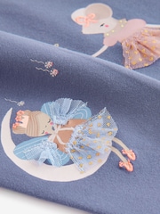Blue Fairy Embellished Leggings (3mths-7yrs) - Image 3 of 3