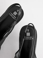 Black Forever Comfort® Mesh Sling Back Kitten Heels - Image 5 of 5