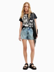 AllSaints Black Eulo Anna T-Shirt - Image 3 of 6