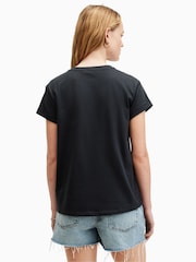 AllSaints Black Eulo Anna T-Shirt - Image 5 of 6