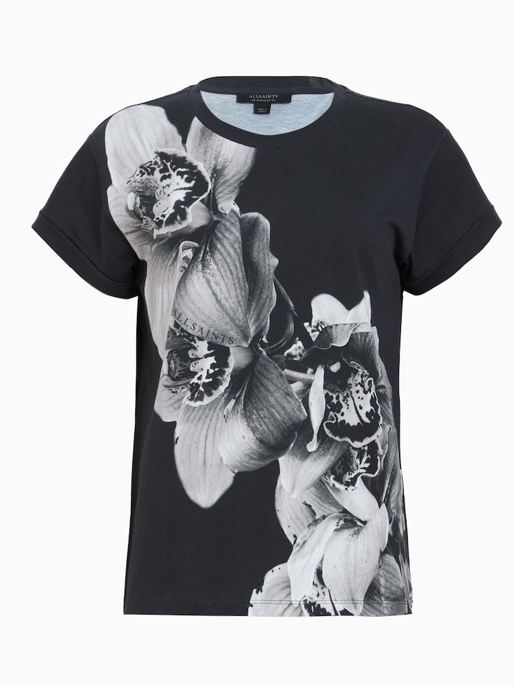 AllSaints Black Eulo Anna T-Shirt - Image 6 of 6