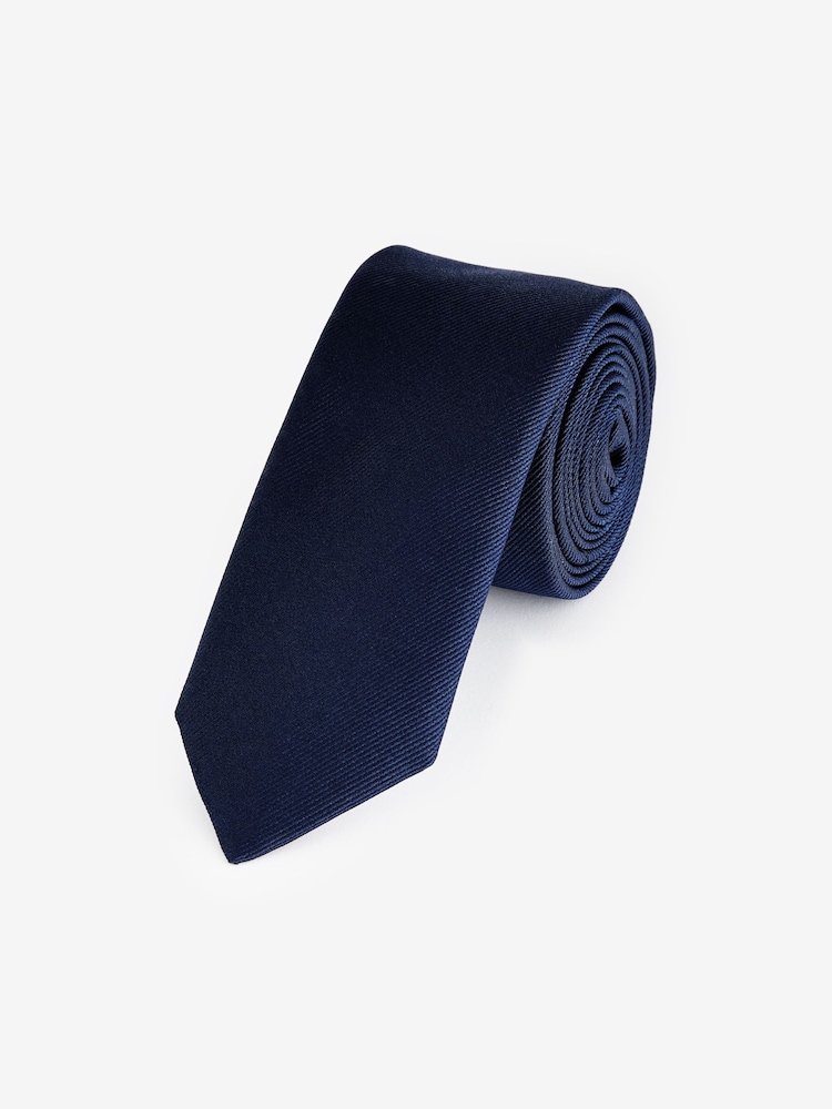 modra - BOSS Made in Italija Svilena Jacquard Kravata - Slika 2 iz 5
