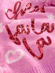 Pink Bright Knitted Christmas Jumper - Image 7 of 8