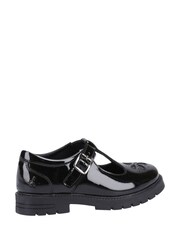 Hush Puppies Fiona Junior Black Patent Shoes - Image 3 of 4