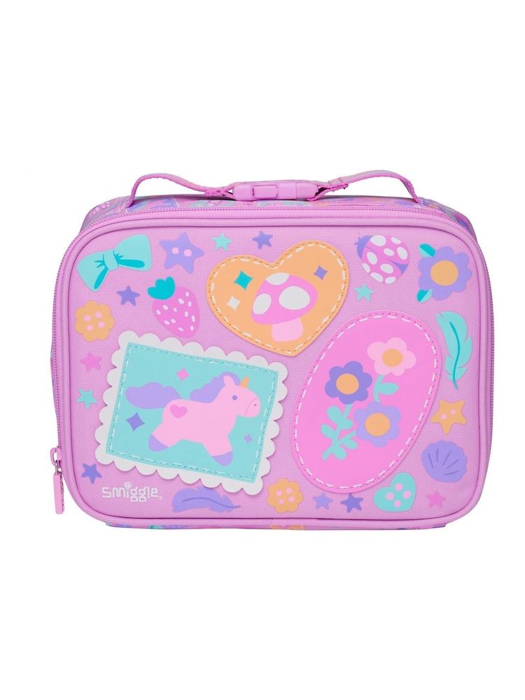 Smiggle Pink Little Journeys Teeny Tiny Square Lunch Box - Image 2 of 3
