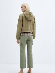 Mango Brown Pockets Cotton Parka - Image 3 of 7
