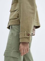 Mango Brown Pockets Cotton Parka - Image 5 of 7