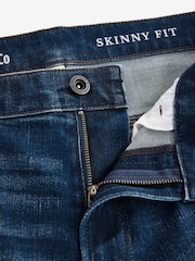 Blue Vintage Skinny Fit Authentic Stretch Denim Jeans - Image 8 of 11